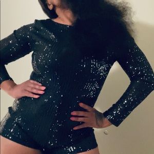 Casual Women Sequins Jumpsuit